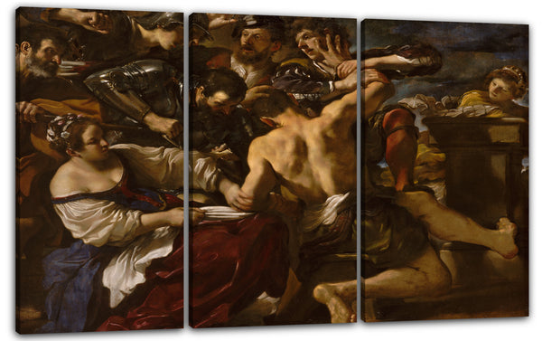 Leinwandbild Guercino - Samson Gefangen von den Philistern