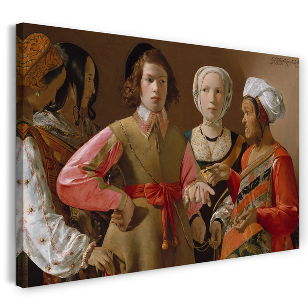 Leinwandbild Georges de La Tour - Der Wahrsager