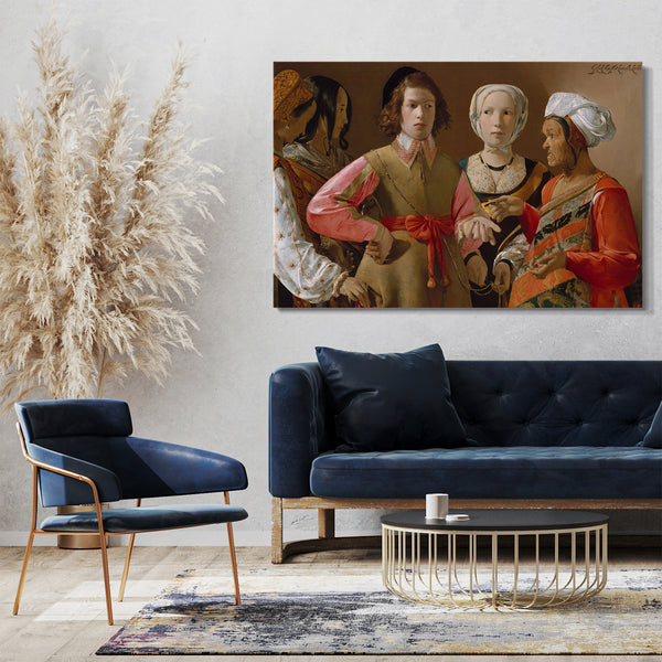 Leinwandbild Georges de La Tour - Der Wahrsager