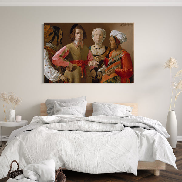 Leinwandbild Georges de La Tour - Der Wahrsager