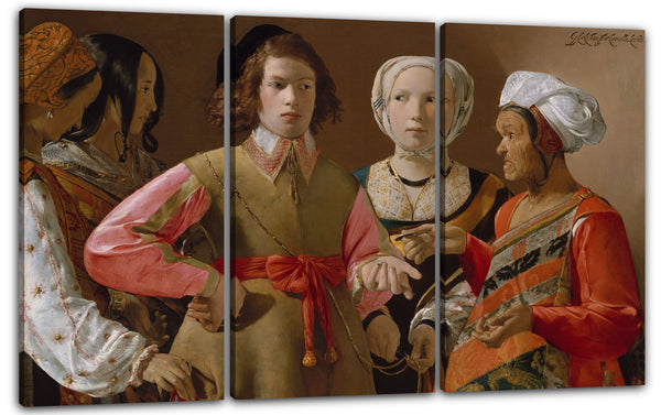 Leinwandbild Georges de La Tour - Der Wahrsager
