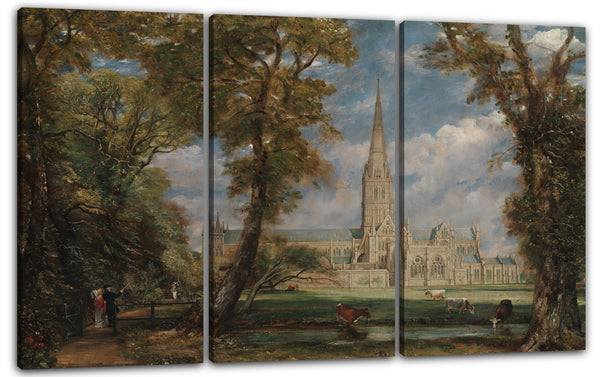Leinwandbild John Constable - Salisbury Cathedral vom Bishop's Grounds