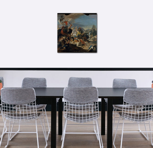 Leinwandbild Giovanni Battista Tiepolo - Die Schlacht von Vercellae