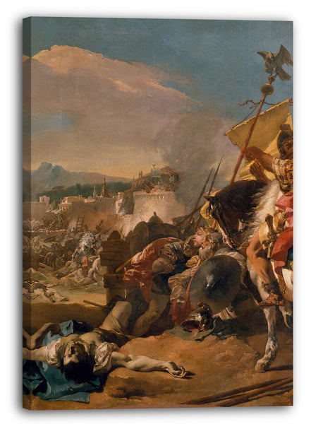Leinwandbild Giovanni Battista Tiepolo - Die Eroberung von Karthago