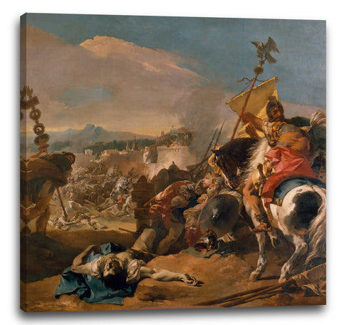 Leinwandbild Giovanni Battista Tiepolo - Die Eroberung von Karthago