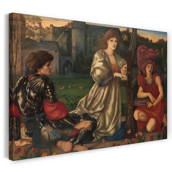 Leinwandbild Sir Edward Burne-Jones - Das Liebeslied