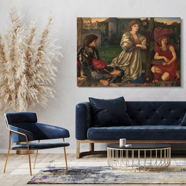 Leinwandbild Sir Edward Burne-Jones - Das Liebeslied