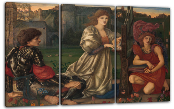 Leinwandbild Sir Edward Burne-Jones - Das Liebeslied