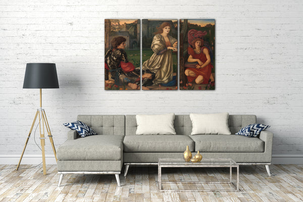 Leinwandbild Sir Edward Burne-Jones - Das Liebeslied