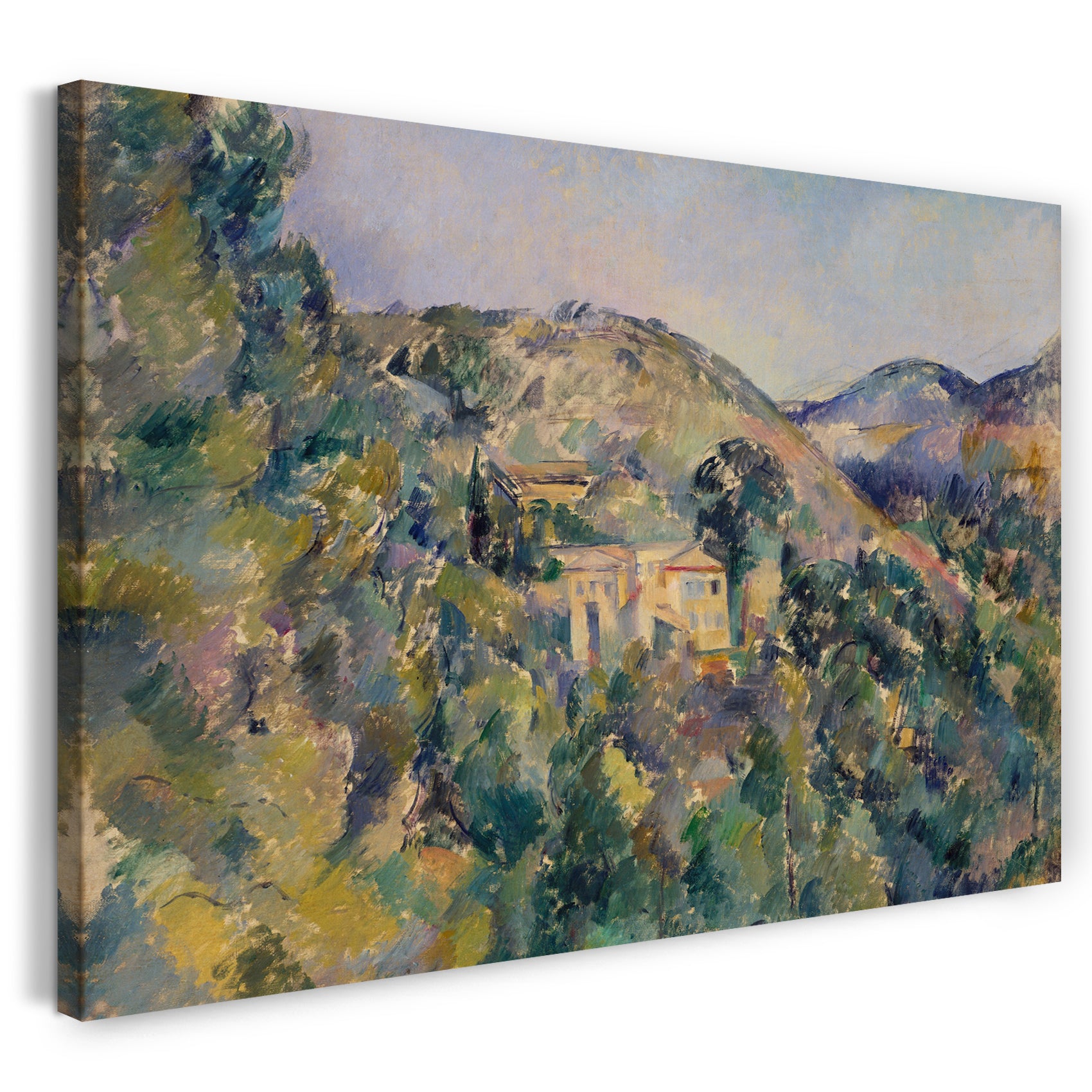 Leinwandbild Paul Cézanne - Blick auf die Domaine Saint-Joseph