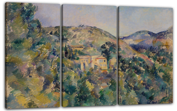 Leinwandbild Paul Cézanne - Blick auf die Domaine Saint-Joseph