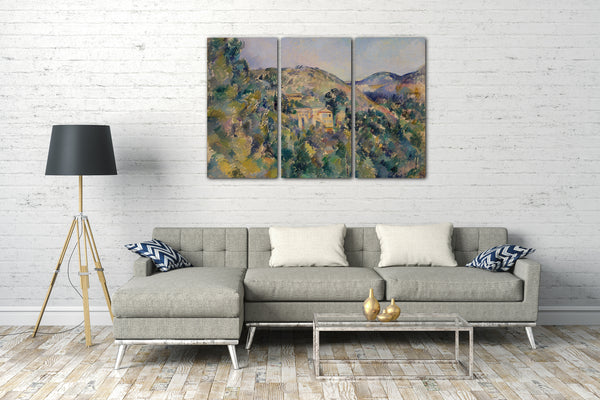 Leinwandbild Paul Cézanne - Blick auf die Domaine Saint-Joseph