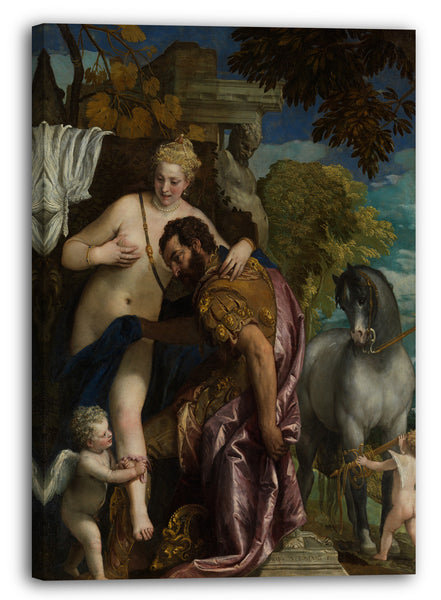Leinwandbild Paolo Veronese - Mars und Venus durch Liebe vereint