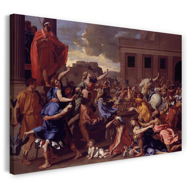 Leinwandbild Nicolas Poussin - Die Entführung der Sabinerinnen