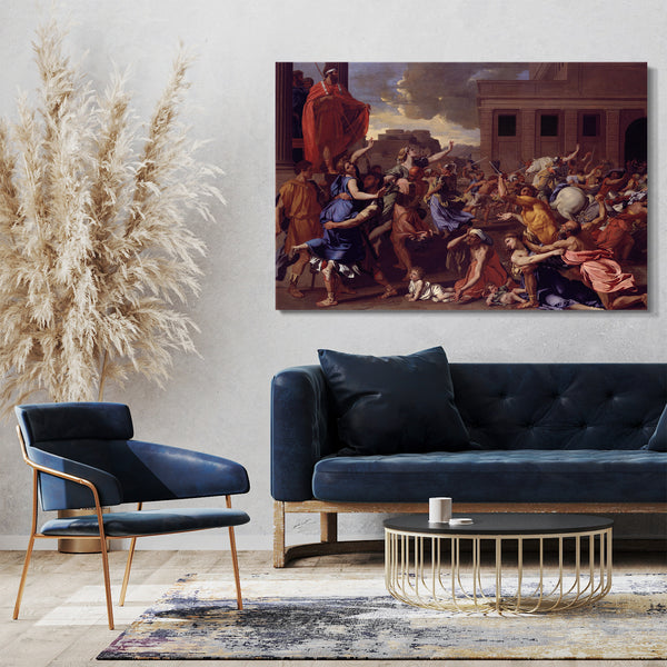 Leinwandbild Nicolas Poussin - Die Entführung der Sabinerinnen