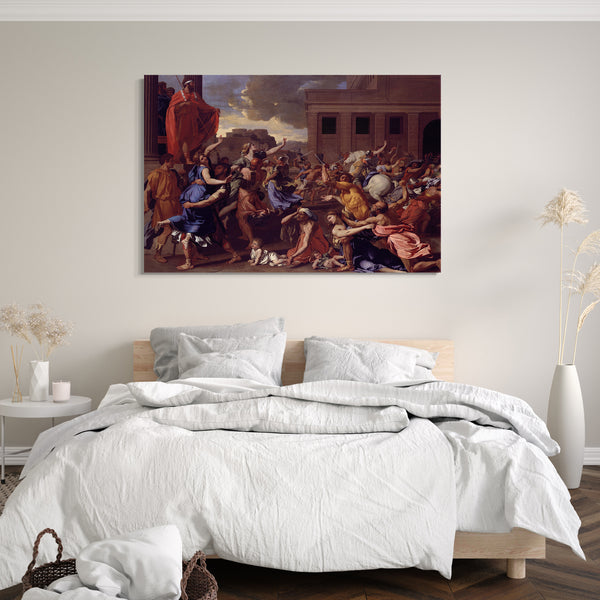 Leinwandbild Nicolas Poussin - Die Entführung der Sabinerinnen