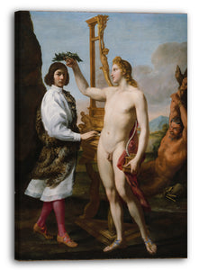 Leinwandbild Andrea Sacchi - Marcantonio Pasqualini (1614-1691) Gekrönt von Apollo