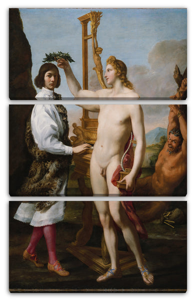 Leinwandbild Andrea Sacchi - Marcantonio Pasqualini (1614-1691) Gekrönt von Apollo