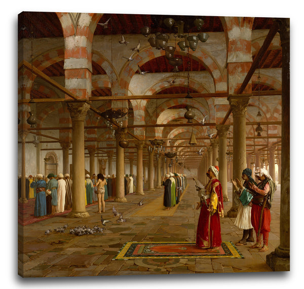 Leinwandbild Jean-Léon Gérôme - Gebet in der Moschee