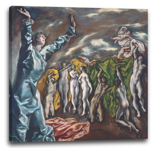 Leinwandbild El Greco - Die Vision des heiligen Johannes