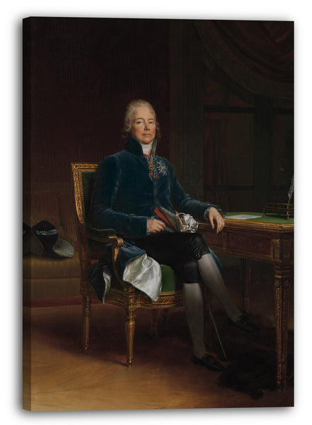 Leinwandbild Baron François Gérard - Charles Maurice de Talleyrand Périgord (1754-1838), Prinz von Bénévent