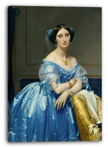 Leinwandbild Jean Auguste Dominique Ingres - Joséphine-Éléonore-Marie-Pauline von Galard de Brassac de Béarn (1825-1860), Prinzessin von Broglie
