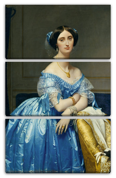 Leinwandbild Jean Auguste Dominique Ingres - Joséphine-Éléonore-Marie-Pauline von Galard de Brassac de Béarn (1825-1860), Prinzessin von Broglie