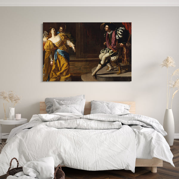 Leinwandbild Artemisia Gentileschi - Esther vor Ahasveros