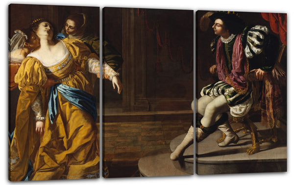 Leinwandbild Artemisia Gentileschi - Esther vor Ahasveros