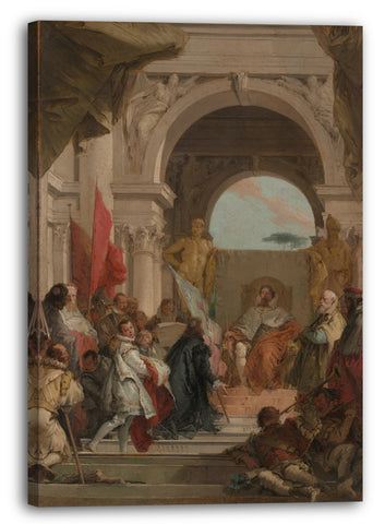 Leinwandbild Giovanni Battista Tiepolo - Die Investitur von Bischof Harold als Herzog von Franken