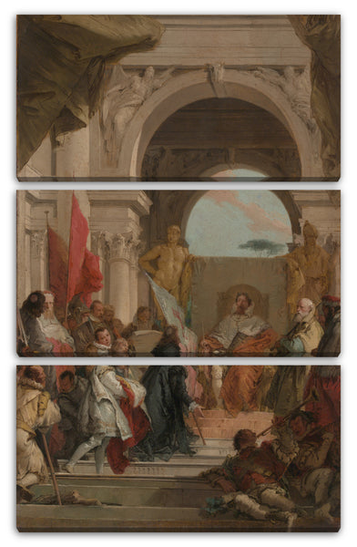 Leinwandbild Giovanni Battista Tiepolo - Die Investitur von Bischof Harold als Herzog von Franken