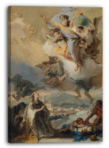 Leinwandbild Giovanni Battista Tiepolo - Heilige Thecla, die für die Pestkranken betet