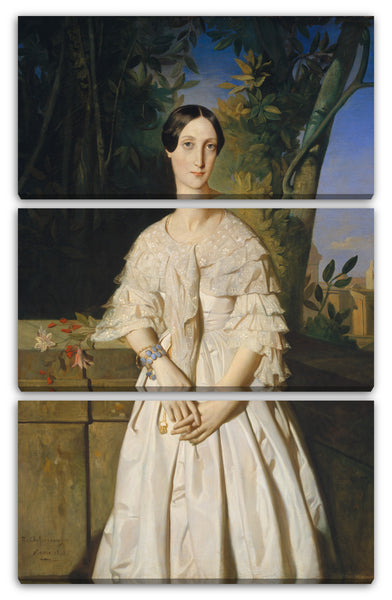 Leinwandbild Théodore Chassériau - Comtesse La Tour-Maubourg (Marie-Louise-Charlotte-Gabriele Thomas de Pange, 1816-1850)