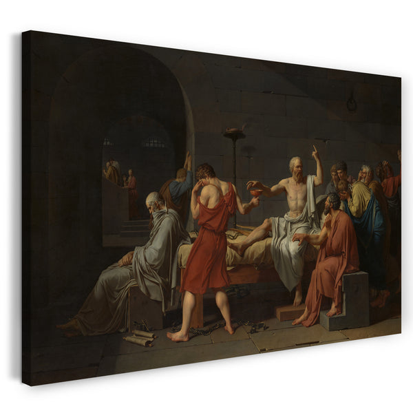 Leinwandbild Jacques Louis David - Der Tod von Sokrates