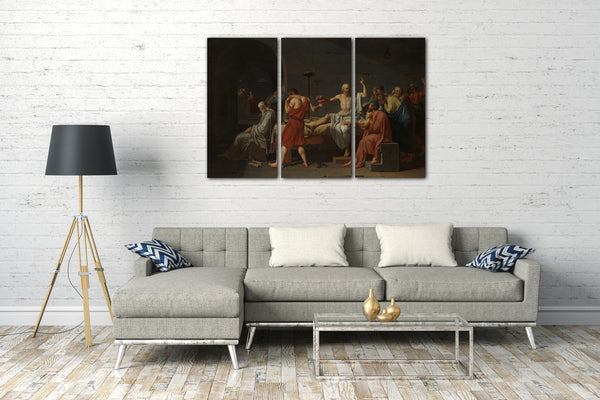 Leinwandbild Jacques Louis David - Der Tod von Sokrates