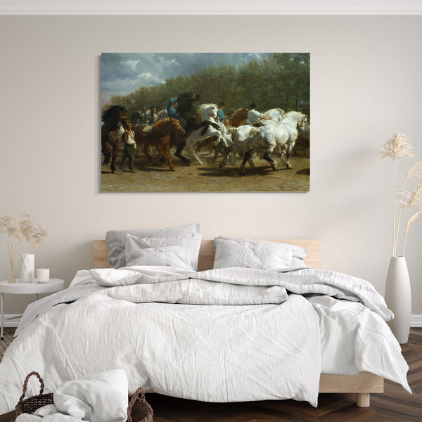 Leinwandbild Rosa Bonheur - Der Pferdemarkt