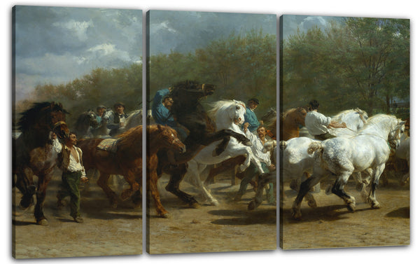 Leinwandbild Rosa Bonheur - Der Pferdemarkt