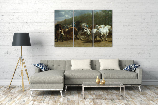 Leinwandbild Rosa Bonheur - Der Pferdemarkt