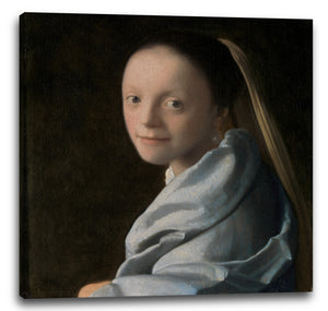Leinwandbild Johannes Vermeer - Studie einer jungen Frau