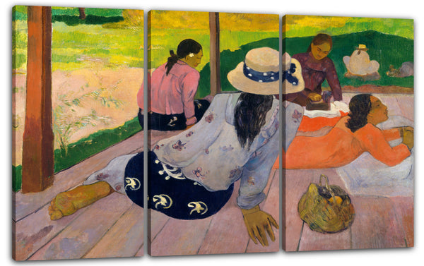 Leinwandbild Paul Gauguin - Die Siesta