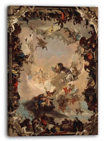 Leinwandbild Giovanni Battista Tiepolo - Allegorie der Planeten und Kontinente