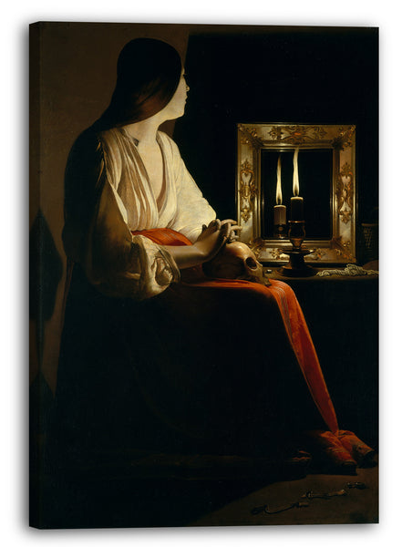 Leinwandbild Georges de La Tour - Das büßende Magdalen