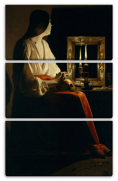 Leinwandbild Georges de La Tour - Das büßende Magdalen
