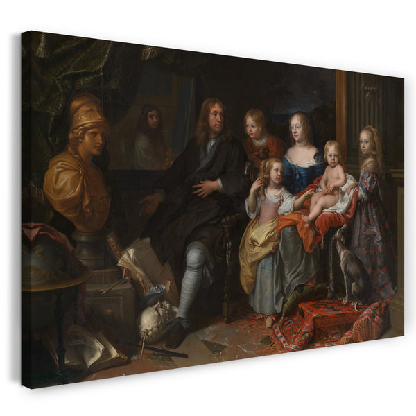 Leinwandbild Charles Le Brun - Everhard Jabach (1618-1695) und seine Familie