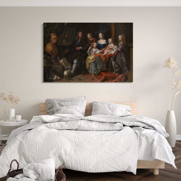 Leinwandbild Charles Le Brun - Everhard Jabach (1618-1695) und seine Familie