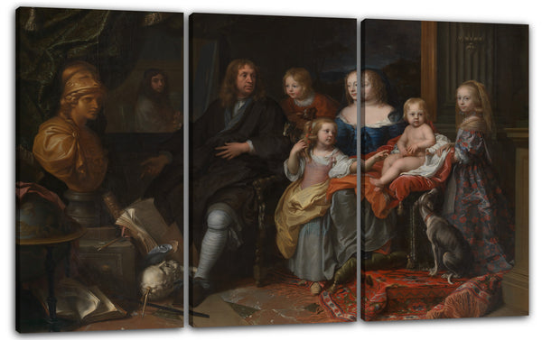 Leinwandbild Charles Le Brun - Everhard Jabach (1618-1695) und seine Familie