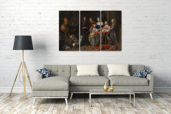 Leinwandbild Charles Le Brun - Everhard Jabach (1618-1695) und seine Familie