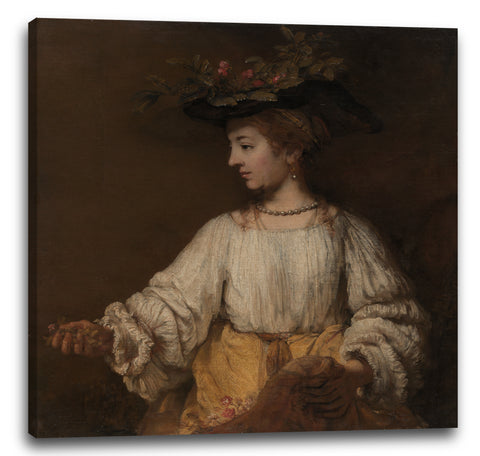 Leinwandbild Rembrandt - Flora