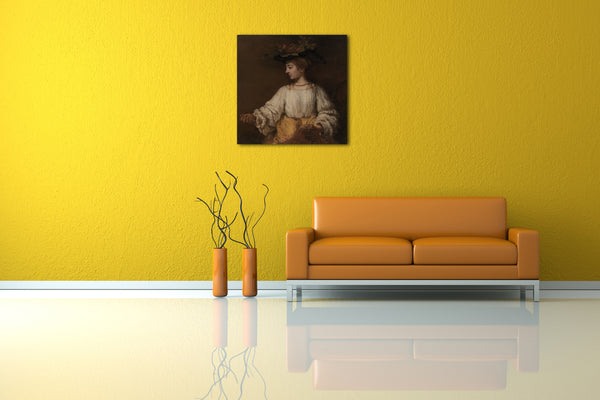 Leinwandbild Rembrandt - Flora