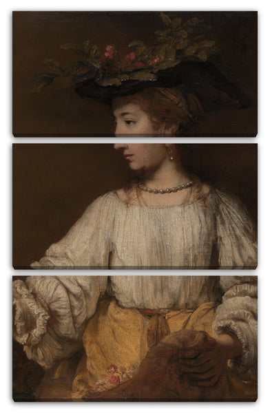 Leinwandbild Rembrandt - Flora